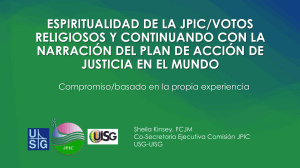 Espiritualidad JPIC y Votos Religiosos: Plan de Acci&oacute;n para la Justicia