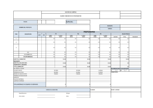 Cuadro Comparativo de Propuestas de Compras