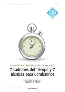 7 Ladrones del Tiempo: Gu&iacute;a para Combatirlos y Ser Productivo