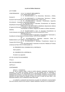 Ley de Delitos Aduaneros Per&uacute;: Contrabando y Defraudaci&oacute;n