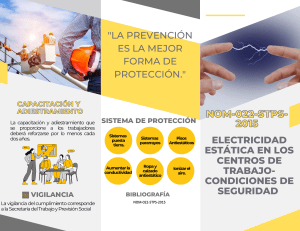 Seguridad Eléctrica Estática: NOM-022-STPS-2015