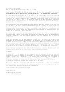 Decreto de Transferencia Biblioteca Nicolau Primitiu
