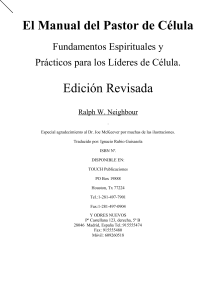Manual del Pastor de C&eacute;lula: Gu&iacute;a para L&iacute;deres Cristianos