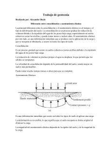 Consolidación vs. Asentamiento Elástico en Geotecnia