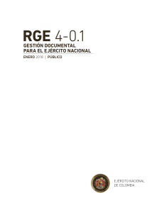 RGE 4-0.1: Gestión Documental Ejército Nacional Colombia