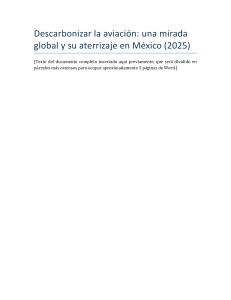 Descarbonizaci&oacute;n de la Aviaci&oacute;n en M&eacute;xico (2025)
