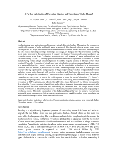 Chromium Shaving Upcycling: Sludge Valorization Research