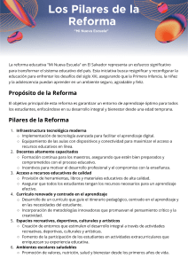 Reforma Educativa "Mi Nueva Escuela" en El Salvador
