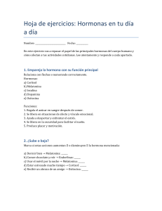 Hoja de ejercicios: Hormonas en la vida diaria