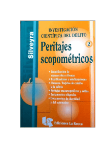 Peritajes Scopom&eacute;tricos: Investigaci&oacute;n Criminal y An&aacute;lisis Documental