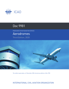Aerodrome Procedures: Safety & Certification | ICAO Doc 9981