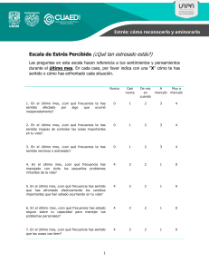 Escala de Estrés Percibido (PSS): Cuestionario y Evaluación