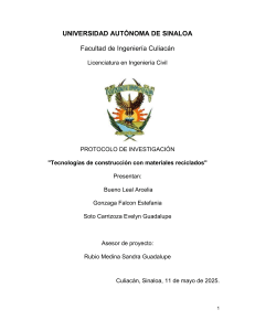 Tecnologías de Construcción con Materiales Reciclados