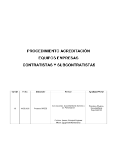 Acreditación de Equipos Contratistas: Procedimiento y Requisitos