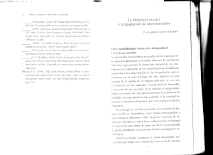 Biblioteca Escolar e Igualdad: Oportunidades Educativas