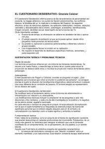EL CUESTIONARIO DESIDERATIVO Graciela Ce