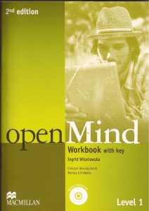 Open Mind Level 1 Workbook: Inglés para principiantes