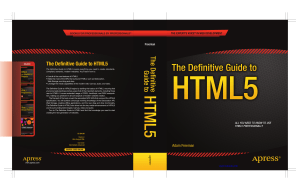 The Definitive Guide to HTML5: Learn Web Development