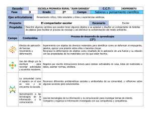 Plan de Proyecto: Compactador Escolar - 2&deg; Grado