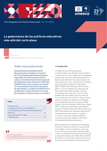 Gobernanza de Pol&iacute;ticas Educativas en Am&eacute;rica Latina