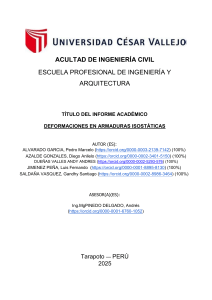 Deformaciones en Armaduras Isost&aacute;ticas: Informe Acad&eacute;mico