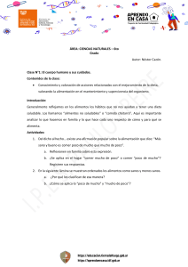 Cuerpo Humano y Alimentaci&oacute;n Saludable - 6to Grado