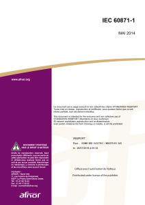 CEI 60871-1: Norme sur les condensateurs shunt