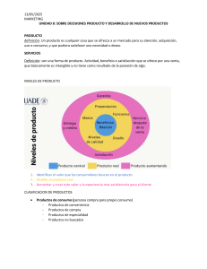 Decisiones de Producto y Desarrollo: Apuntes de Marketing