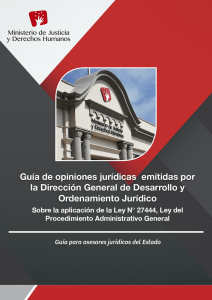 Gu&iacute;a de Opiniones Jur&iacute;dicas Ley 27444 - Procedimiento Administrativo
