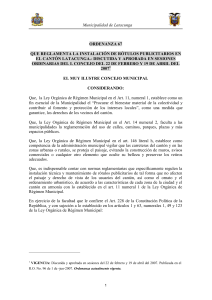 Ordenanza de Latacunga: Regulaci&oacute;n de R&oacute;tulos Publicitarios
