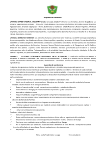 Programa de Contenidos: Estado, DDHH y Convivencia