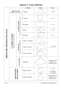 &Aacute;reas y Vol&uacute;menes: F&oacute;rmulas de Geometr&iacute;a