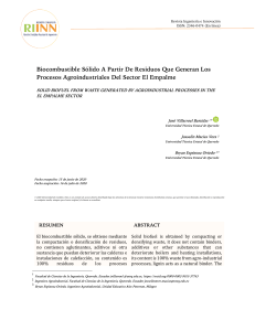 Biocombustible S&oacute;lido: Residuos Agroindustriales y Briquetas