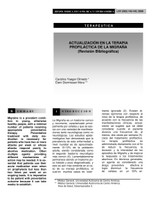 Terapia Profil&aacute;ctica de la Migra&ntilde;a: Actualizaci&oacute;n M&eacute;dica