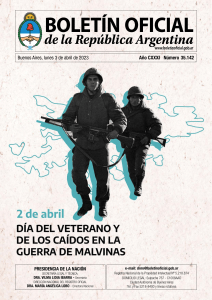 Bolet&iacute;n Oficial Argentina, 3 de abril de 2023