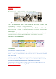 Liberalismo en Espa&ntilde;a: Implantaci&oacute;n y Desarrollo (Siglo XIX)