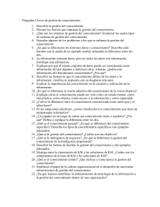Preguntas Clave: Gestión del Conocimiento