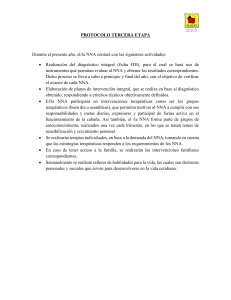 Protocolo Tercera Etapa: Actividades para NNA