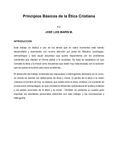 &Eacute;tica Cristiana: Principios y Relevancia Contempor&aacute;nea