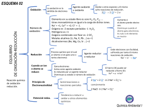 Esquema de Equilibrio de Oxidaci&oacute;n-Reducci&oacute;n
