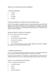 Propiedad Privada Inmuebles: Adquisici&oacute;n, Usucapi&oacute;n y Restricciones