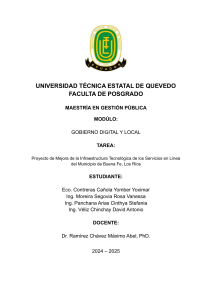 Proyecto de Mejora Digital en Buena Fe, Los R&iacute;os