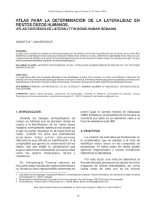 Atlas de Lateralidad en Restos Óseos Forenses