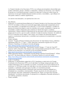 Terapia Centrada en las Emociones: Johnson y Greenberg