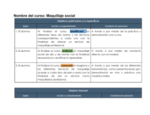 Maquillaje Social: Objetivos del Curso