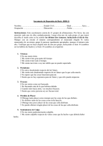 Inventario de Depresi&oacute;n de Beck (BDI-2) Cuestionario