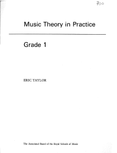 Teor&iacute;a Musical en la Pr&aacute;ctica, Grado 1 - Libro de Texto