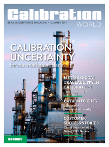 Calibration Uncertainty: Beamex Corporate Magazine Summer 2017
