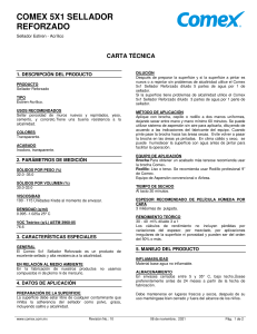 Comex 5x1 Sellador Reforzado: Ficha T&eacute;cnica