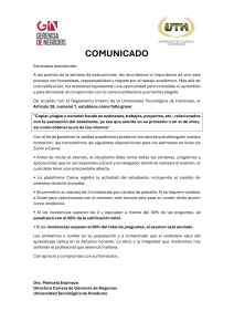 Pol&iacute;ticas de Ex&aacute;menes UTH: Honestidad y Reglas Online